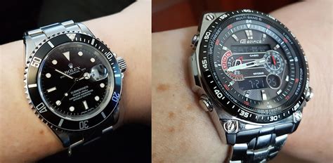 casio and rolex watch original